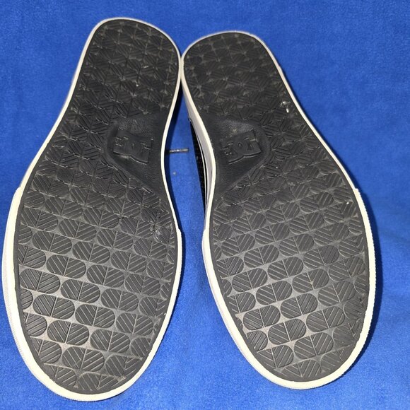 DC Sneakers Men 8 Black Leather Skateboard Shoes Great! Men's Anvil SE - Picture 9 of 10